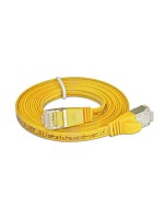 Wirewin Slim Patch cable: STP, 0.10m, yellow, Cat.6, AWG36, Klinkenschutz, Längenaufdruck