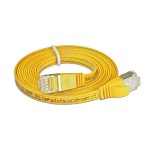 Wirewin Slim Patch cable: STP, 1m, yellow, Cat.6, AWG36, Klinkenschutz, Längenaufdruck