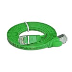 Wirewin Slim Câble patch: STP, 0.10m, vert, Cat.6, AWG36, Klinkenschutz, Längenaufdruck