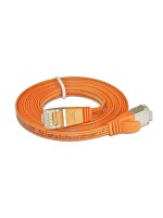 Wirewin Slim Patch cable: STP, 0.10m, orange, Cat.6, AWG36, Klinkenschutz, Längenaufdruck