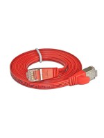 Wirewin Slim Câble patch: STP, 0.5m, rouge , Cat.6, AWG36, Klinkenschutz, Längenaufdruck
