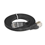 Wirewin Slim Câble patch: STP, 0.10m,noir, Cat.6, AWG36, Klinkenschutz, Längenaufdruck