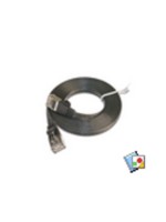 Wirewin Slim Patch cable: STP, 1m, black, Cat.6, AWG36, Klinkenschutz, Längenaufdruck