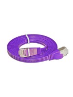 Wirewin Slim Patch cable: STP, 0.10m,violett, Cat.6, AWG36, Klinkenschutz, Längenaufdruck