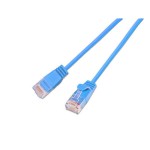 Slim Wirewin Patch cable: UTP, 50m, blue, Cat.6, AWG36, Klinkenschutz, rund, 2.8mm