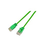 Slim Wirewin Patch cable: UTP, 15cm,grün, Cat.6, AWG36, Klinkenschutz, rund, 2.8mm