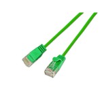 Slim Wirewin Câble patch: UTP, 1m, vert, Cat.6, AWG36, Klinkenschutz, rund, 2.8mm