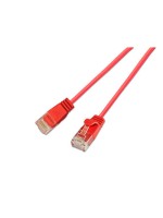 Slim Wirewin Patch cable: UTP, 50cm, red, Cat.6, AWG36, Klinkenschutz, rund, 2.8mm
