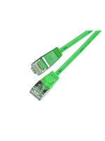 Slim Wirewin Pachkabel: F/FTP, 15cm, grün, Cat.6, AWG36, doppelt geschirmt, 4mm
