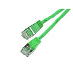 Slim Wirewin Pachkabel: F/FTP, 50cm, grün, Cat.6, AWG36, doppelt geschirmt, 4mm