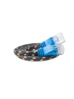 Wirewin Slim Toughkabel: UTP, 0.25m, blau, Cat.6, AWG36, Klinkenschutz, Nylonmantel