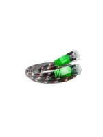 Slim Wirewin Toughcâble: STP, 0.25m, vert, Cat.6, AWG36, Klinkenschutz, Nylonmantel