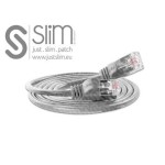 Slim Wirewin Pachcâble: F/FTP, 7.5m, gris, Cat.6, AWG36, doppelt geschirmt, 4mm