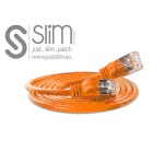 Slim Wirewin Pachcable: F/FTP, 7.5m, orange, Cat.6, AWG36, doppelt geschirmt, 4mm