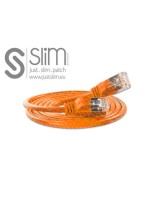 Slim Wirewin Pachcâble: F/FTP, 7.5m, orange, Cat.6, AWG36, doppelt geschirmt, 4mm
