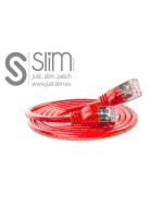 Slim Wirewin Pachcâble: F/FTP, 7.5m, rouge , Cat.6, AWG36, doppelt geschirmt, 4mm