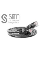 Slim Wirewin Pachkabel: F/FTP, 7.5m,schwarz, Cat.6, AWG36, doppelt geschirmt, 4mm
