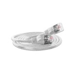 Slim Wirewin Pachcâble: F/FTP, 7.5m, blanc, Cat.6, AWG36, doppelt geschirmt, 4mm