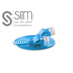 Slim Wirewin Patchkabel: UTP, 7.5m, blau, Cat.6, AWG36, Klinkenschutz, rund, 2.8mm