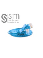Slim Wirewin Patch cable: UTP, 7.5m, blue, Cat.6, AWG36, Klinkenschutz, rund, 2.8mm