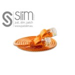 Slim Wirewin Câble patch: UTP, 7.5m, orange, Cat.6, AWG36, Klinkenschutz, rund, 2.8mm