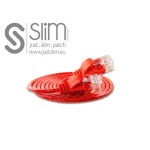 Slim Wirewin Câble patch: UTP, 7.5m, rouge , Cat.6, AWG36, Klinkenschutz, rund, 2.8mm