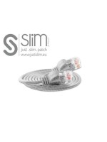 Slim Wirewin Patch cable: UTP, 7.5m, white, Cat.6, AWG36, Klinkenschutz, rund, 2.8mm