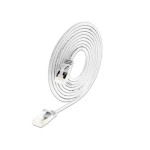 SLIM Câble patch slim Cat 6A, U/FTP, 0.5 m, Blanc