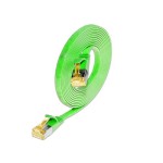 SLIM Câble patch slim Cat 6A, U/FTP, 0.1 m, Vert