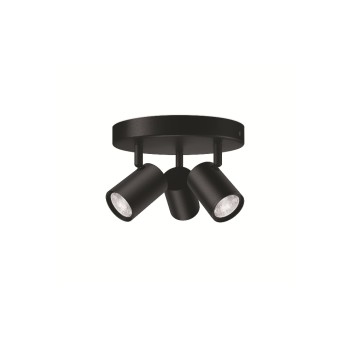 WiZ IMAGEO 3er Spots, Tunable White & Color 1035lm black 