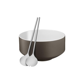 WMF Salatschale Moto Lava Grey Satin, 1x Salatschüssel, 1x Salatbesteck WMF Salatschale Moto Lava Grey Satin, 1x Salatschüssel, 1x Salatbesteck