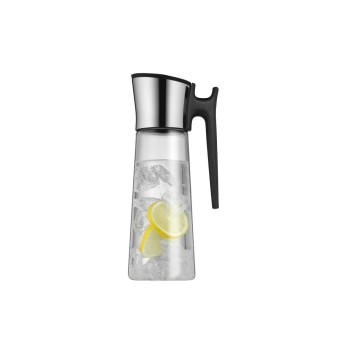 WMF Wasserkaraffe mit Griff 1.5 Liter, Edelstahl/Glas WMF Wasserkaraffe mit Griff 1.5 Liter, Edelstahl/Glas