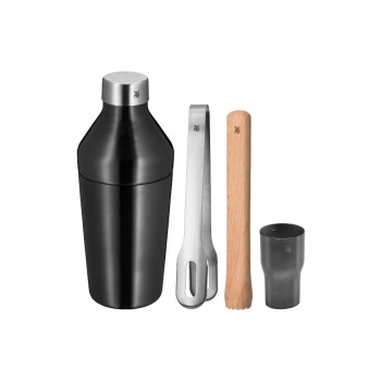 WMF Bar-Set Baric 4-teilig, Shaker, Barmass, Stössel, Eiszange WMF Bar-Set Baric 4-teilig, Shaker, Barmass, Stössel, Eiszange