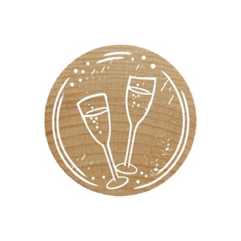 Woodies Stempel Woodies, Sektgläser, 1 Stück Woodies Stempel Woodies, Sektgläser, 1 Stück
