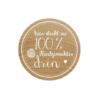 Woodies Stempel Woodies, Hier steckt for 100% Handgemachtes, 1 Stück Woodies Stempel Woodies, Hier steckt for 100% Handgemachtes, 1 Stück