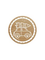 Woodies Stempel Woodies, Auto mit Tannenbaum, 1 Stück