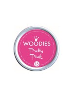 Woodies Tampon encreur 35 mm Pretty Pink, 1 pièce
