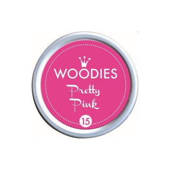 Woodies Tampon encreur 35 mm Pretty Pink, 1 pièce