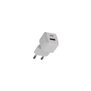 XTORM Wall Charger NextGen, 25W, 1xC, 1xA, 100-240V, 1xUSB-C 25W, 1xUSB-A 18W, white