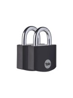 Yale Cadenas YE3B 38/19 Set de 2 pièces Noir Aluminium/Acier