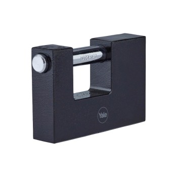 Block-Vorhängeschloss Eisen Y113BL, black  90/19