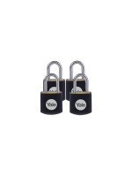 Yale Cadenas Y110JB 15/11 Set de 4 pièces Noir Laiton/Acier