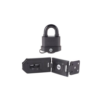 Set Stahl Überfalle Y155B + Outdoor, Vorhängeschloss Y220B