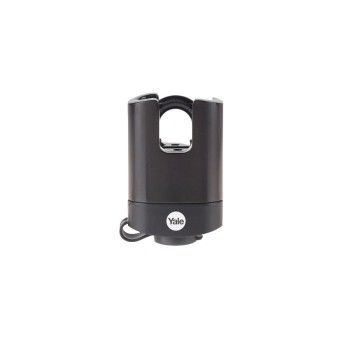 Yale Cadenas Y221B 52/25 Résistant aux intempéries Noir Acier