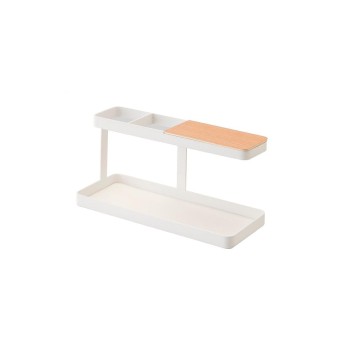 Yamazaki Schreibtisch-Organizer Tower, weiss 24.5x9.7x11.3 cm, Metall/Holz Yamazaki Schreibtisch-Organizer Tower, weiss 24.5x9.7x11.3 cm, Metall/Holz