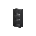 Yamazaki Makeup-Ständer TOWER, Silikon/PC/ABS, 12x7.7x25 (LxBxH) black 