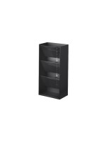 Yamazaki Makeup-Ständer TOWER, Silikon/PC/ABS, 12x7.7x25 (LxBxH) black 