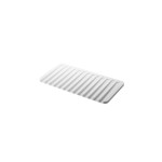 Yamazaki Abtropfmatte FLOW, Silikon, B 38 x T 20 x H 1,2 cm, Weiss