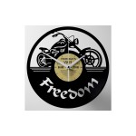 Yesterday's Vinyl Wanduhr Freedom Motor, Vinyl(PVC),30x2.5cm(DxT),exkl.1xAA Batterie