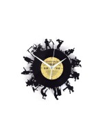 Yesterday's Vinyl Horloge murale Musikband Ø 30 cm, Doré/Noir